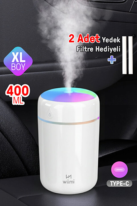 Wiimi 400 ml Ultrasonik Hava Nemlendirici Buhar Makinesi Ve Aroma Difüzörü