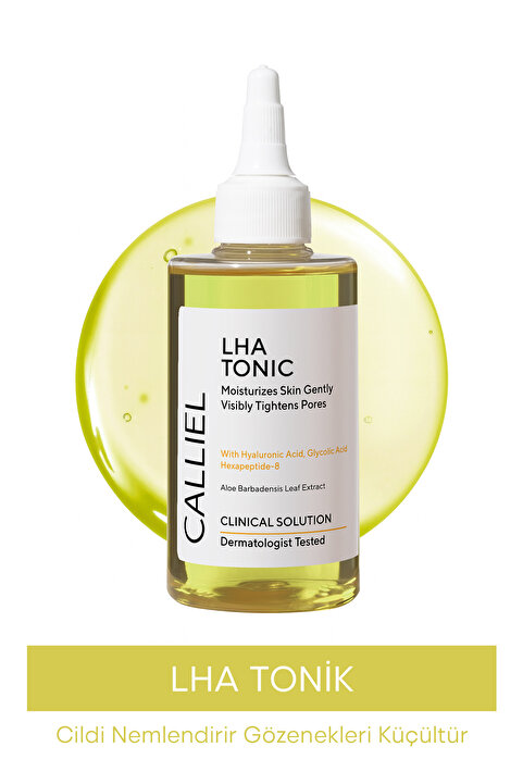 CALLİEL Nemlendirici Özellikli, Gözenek Küçültücü, Yaşlanma Karşıtı, Hassas İçerikli LHA Tonik 200 ML