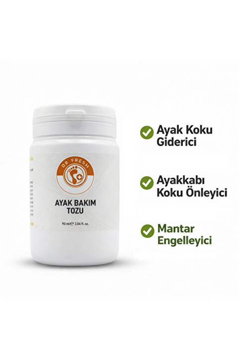 DR.FRESH Ayak Koku Giderici Bakım Tozu | Ayakkabı Koku Önleyici | Mantar Engelleyici