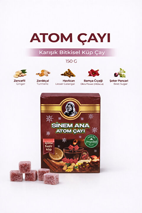 Sinem ana Atom Çayı 150 Gr – Propolisli ve C Vitaminli Kış Çayı