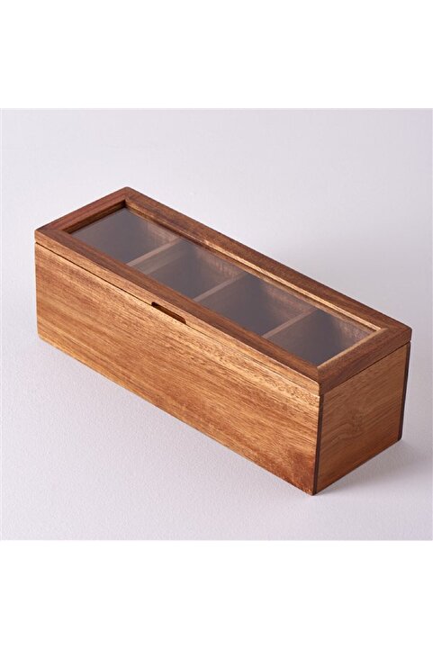Linens Accacia Akasya 26,5x9x9 cm Düzenleyici Kutu