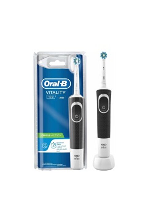 Oral-B Vitality 100 Cross Action Şarjlı Diş Fırçası Siyah