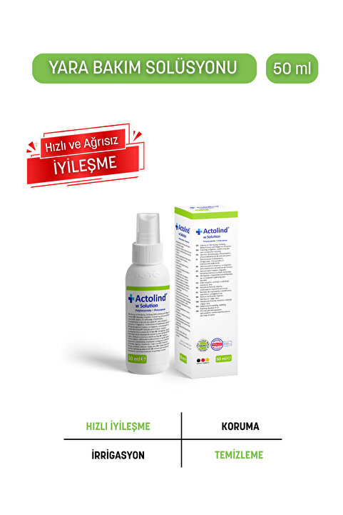 actolind W Solutıon 50 ml - Yara Iyileştirme Solüsyonu
