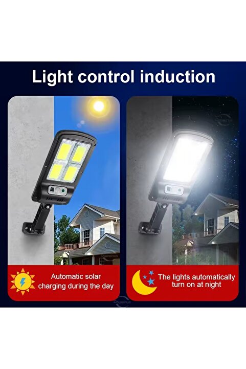 Miomi Solar Güneş Enerjili Led Bahçe Aydınlatması 120 Ledli 3 Modlu Hareket Sensörlü