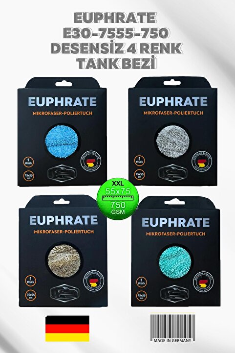 Genel Markalar (1 Adet) Alman Üretim Mikrofiber Euphrate Tank Bezi ÜRÜN KODU: E30-7555-750 DESENSİZ 4 RENK |