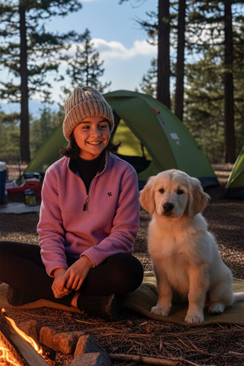 Lela Yumuşak Dokulu Fermuarlı Dik Yaka Şardonlu Kışlık Polar Unisex Çocuk POLAR 5905002