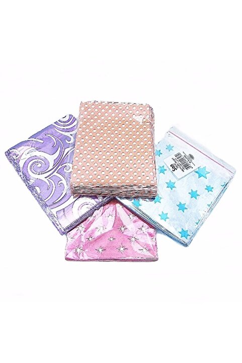 Genel Markalar 100 Adet 10x12 Cm Metalize Bantlı Hediye Poşeti , Takı Nişan Mevlüt Kına Poşeti Hediye Paketi