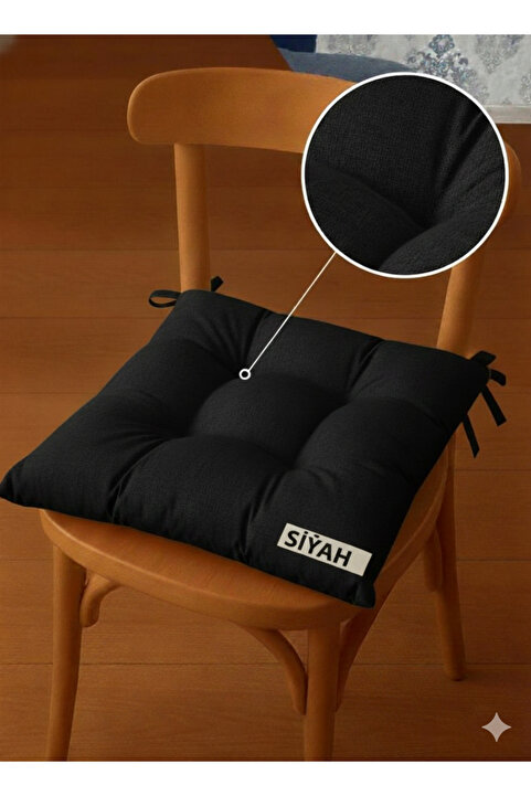Mirayra Tekstil Pofidik Sandalye Minderi, Bağcıklı 40x40