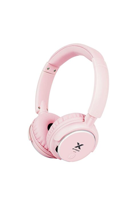 Syrox Xx-80 ( S16 Bt Pembe) Kulaküstü Kablosuz Bluetooth Kulaklık Hafıza Kartı Girişli S16