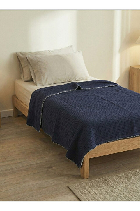 Motif Mağaza %100 PAMUK Waffle Pike Yatak Örtüsü 140x180 Cm