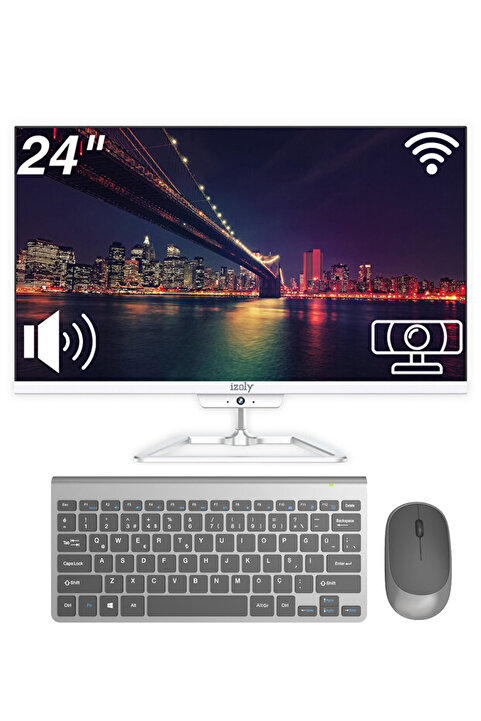 IZOLY A708 I7 2600 3.80 Ghz 8gb 256gb SSD 24" Fhd Wifi 6 / BT All In One Bilgisayar