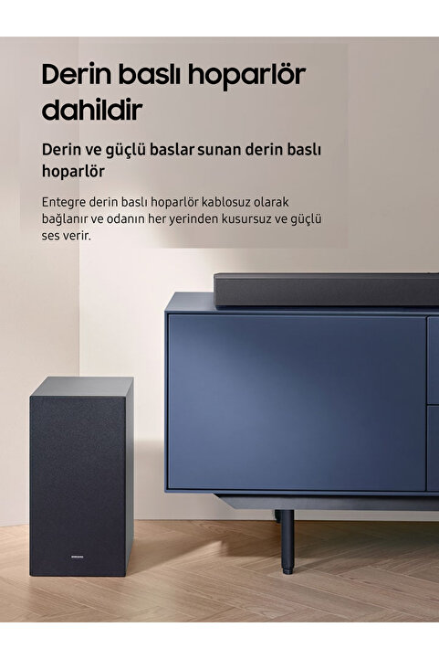 Samsung Dolby Audio / DTS Virtual:X Optik-USB-Bluetooth® TV-Telefon Bağlantı SoundBar Ev Sinema Sistemi 300Watt Yüksek Güç