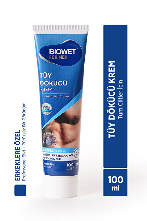 biowet FOR MEN TÜY DÖKÜCÜ KREM 100 ML ERKEKLER İÇİN