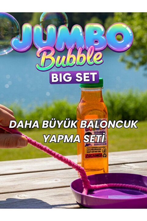 Bubble Çocuk Jumbo Bubble Big Set - Daha Büyük Baloncuk Yapma Seti