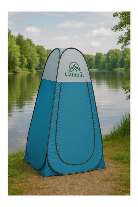Campfit Giyinme Çadırı, Kamp Duş Tuvalet Çadırı, Soyunma Çadır, Portatif Otomatik Çadır 120x120x190cm