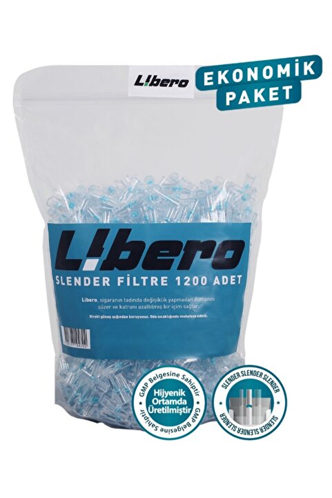 Libero Slender Ekonomik Paket Sigara Ağızlığı Filtresi 1200 Adet