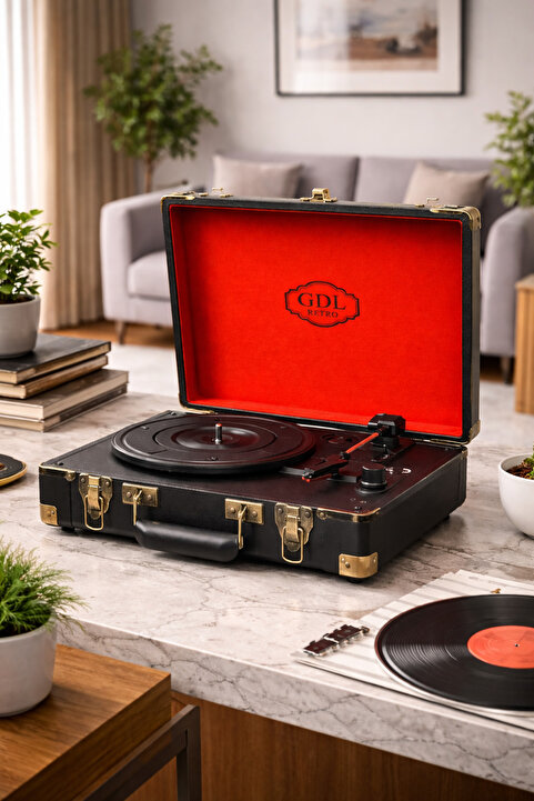 GDL Retro Çanta Pikap T317b Siyah (BLUETOOTH-ŞARJLI-AUX-METAL IĞNELİ) "orijinal Ürün-2 Yıl Garantili"