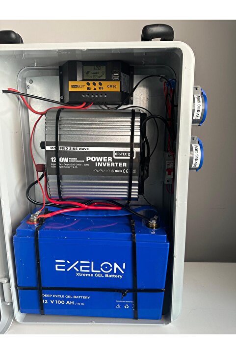 Carspa Dürüst güneş enerji 1 Kw Solar Paket Taşınabilir Sistemdir Kurulumu Yapılmış Hazır Paket