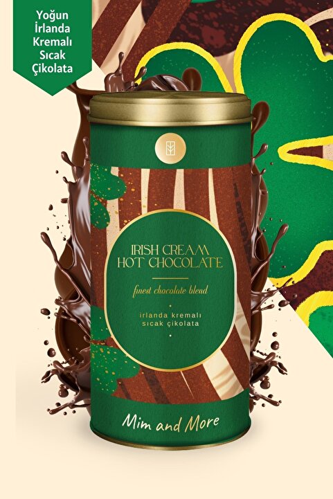 Mim and More Irish Cream Hot Chocolate - Irlanda Kremalı Sıcak Çikolata, Tin, 200 gr