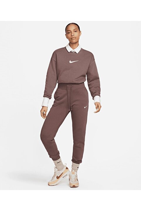 Nike Kadın Kahverengi Yüksek Bel Şardonlu Eşofman Altı / FD0893-291