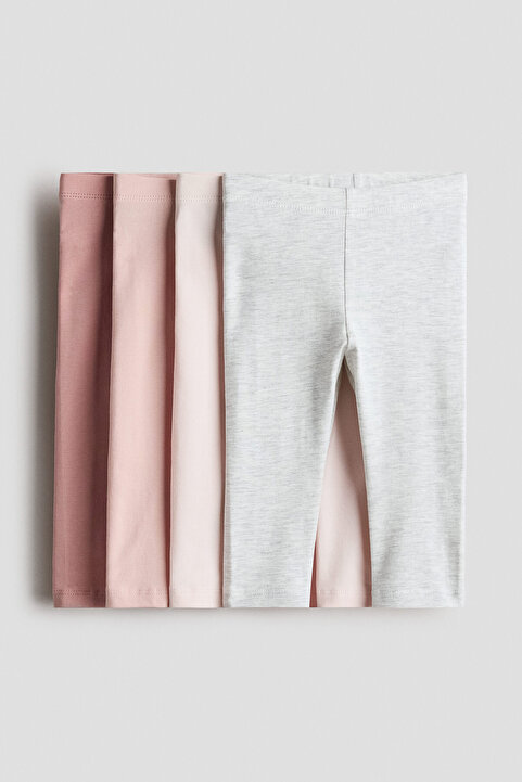 H&M 4'lü Pamuklu Jarse Tayt