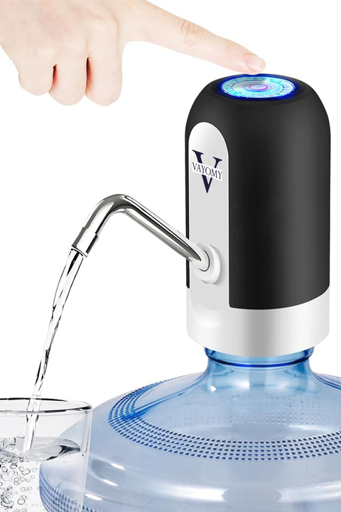 Vayomy Şarjlı Otomatik Damacana Su Pompası 1200 Mah Bataryalı (BPA IÇERMEZ ,CE BELGELİDİR)