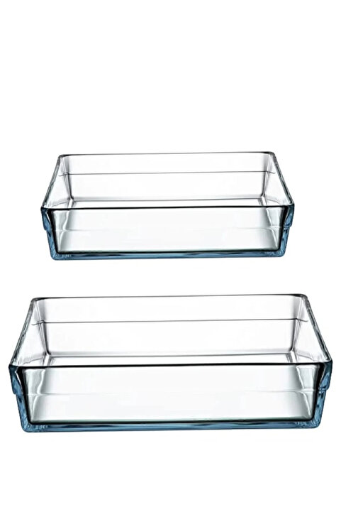 Paşabahçe 159129 Borcam Premium Kare Tepsi 2'li Set