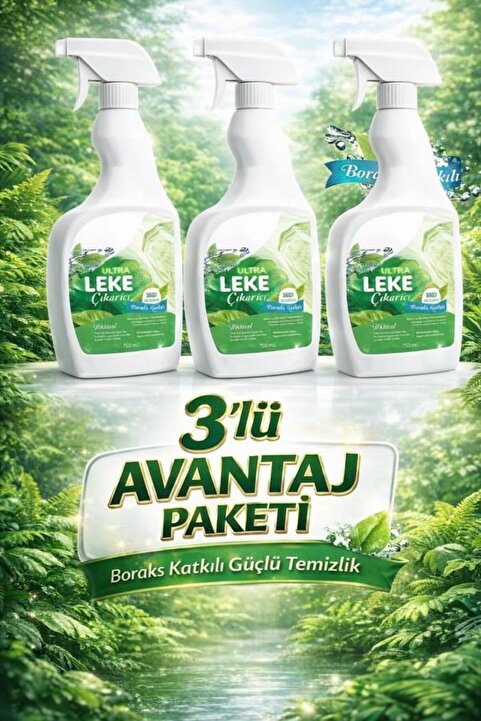 Leyhof Doğal 3'lü ultra premium Leke Çıkarıcı lekelere stop 750ml