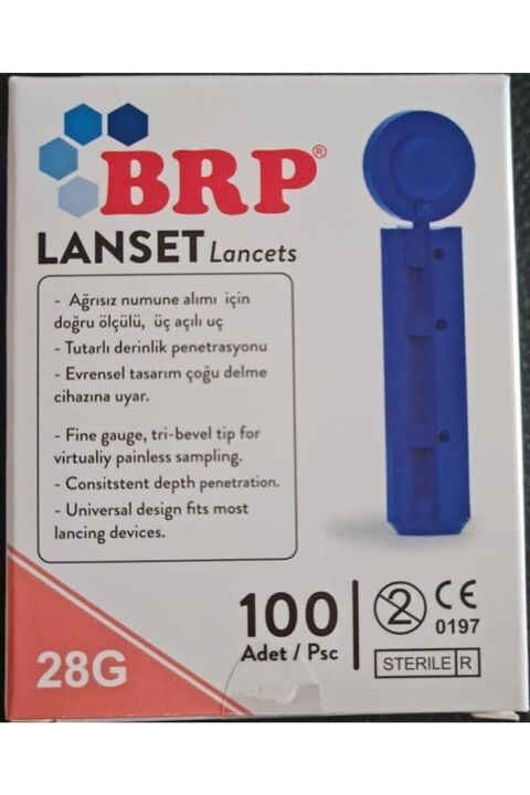 Genel Markalar TR Lanset Parmak Delme Iğnesi 28 G 100 Adet