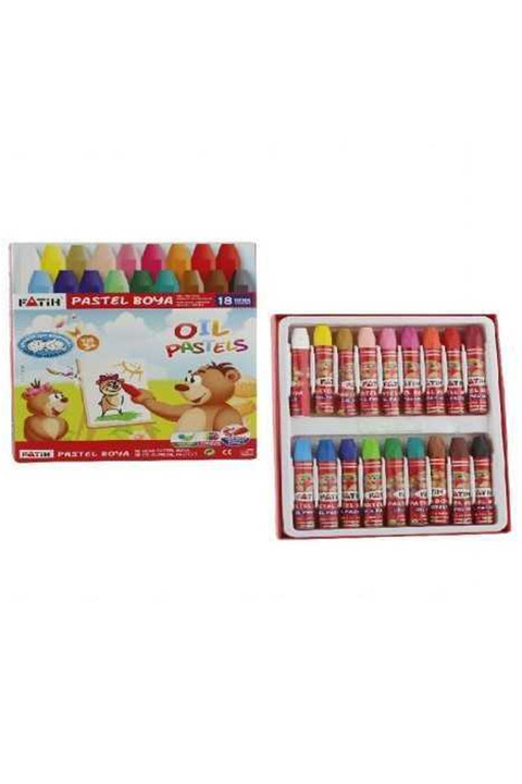 Fatih Pastel Boya 18 Renk King Size Kutulu
