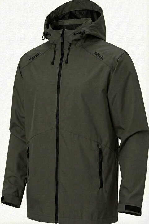 Ghassy Co Erkek Rüzgarlık/Yağmurluk Outdoor Omuz Detaylı Mevsimlik Füme Spor Ceket