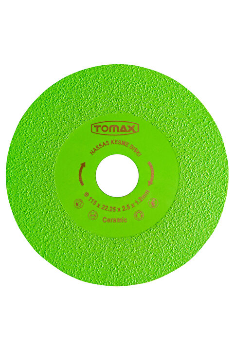 Tomax HASSAS KESİM VE ZIMPARALAMA DİSKİ 115x1,2 mm (YEŞİL)