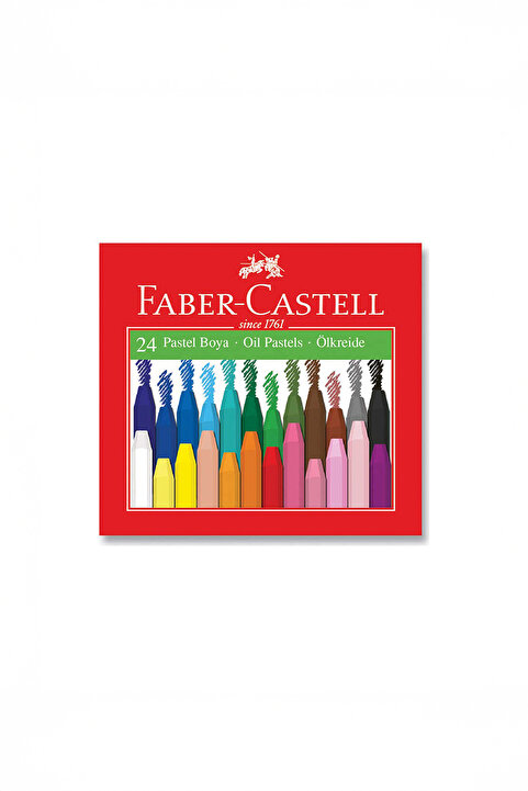 Faber Castell Pastel Boya, 24 Renk, Canlı ve Yumuşak Renkler, Kolay Kullanım, Şık Tasarım