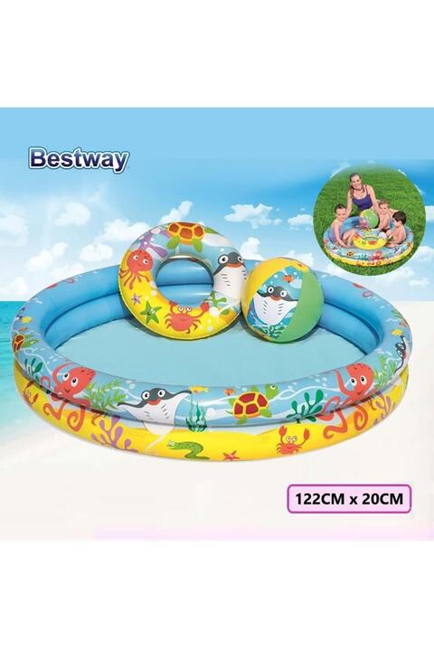 Bestway Simitli Havuz Renkli 2 Boğumlu Toplu