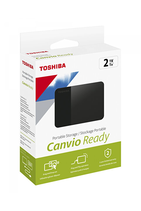 Toshiba 2TB CANVIO READY 2.5" USB3.2 G1 HDTP320EK3AA