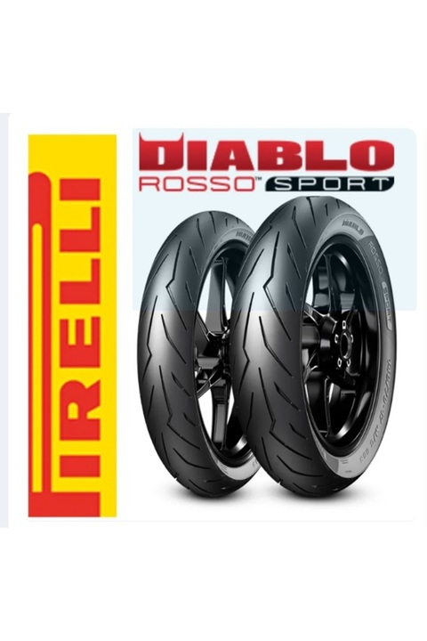 Pirelli Diablo Rosso Sport 110/70-17 54s Ve 150/60-17 66s Takım Motosiklet Lastiği