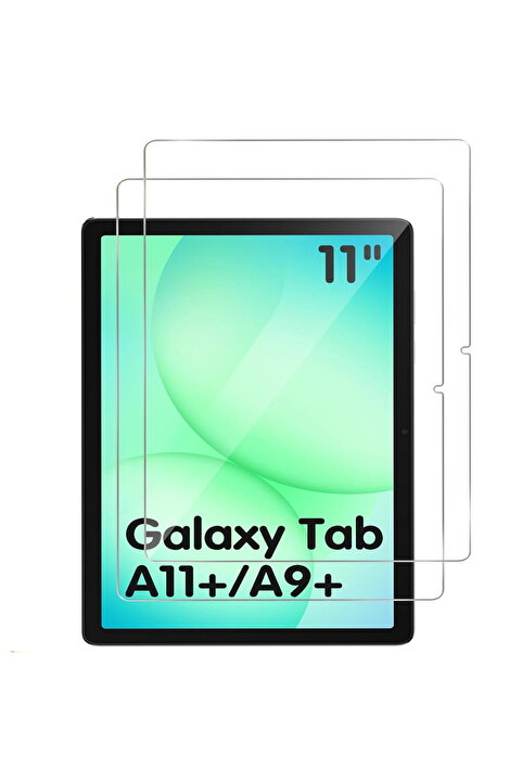 m.tk moveteck Samsung Galaxy Tab A11+ Plus / A9+ Plus 11 Inç Ekran Koruyucu Nano Kırılmaz Şeffaf Esnek Cam(Uyumlu)