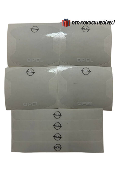 Autowise Opel Marka Logolu Oto Kapı Kolu Çizik Önleyici Yapışkan 8'li Set