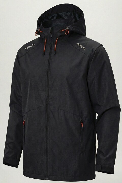 Ghassy Co Erkek Rüzgarlık/Yağmurluk Outdoor Omuz Detaylı Mevsimlik Füme Spor Ceket