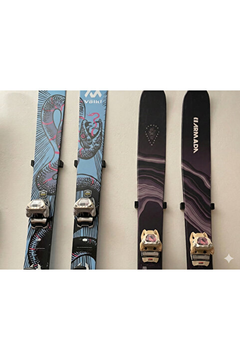 SORA DESIGN Duvara Monte Kayak Askısı Duvar Kayak Tutucu Askı Aparatı – 1 Set (2 Parça)