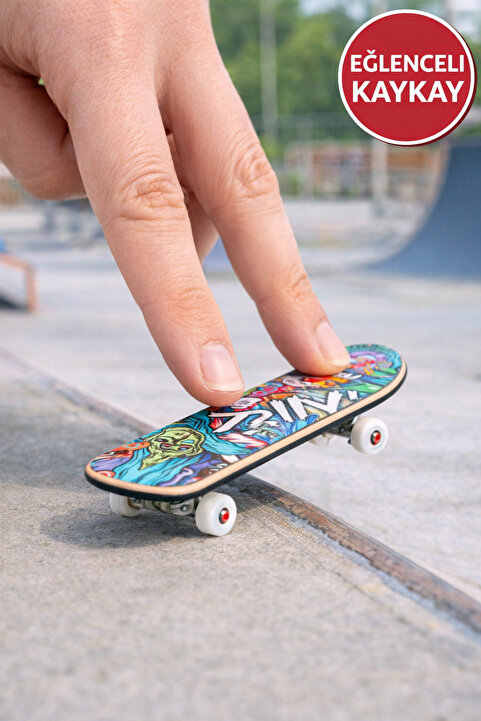 MEDUSHOP Parmak Kaykay Seti | Mini Finger Skateboard | Rulmanlı Oyuncak | 3 Yaş +