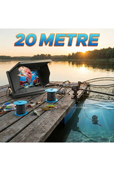 TTT 20 Metre Sualtı Balık Tutma Kamerası