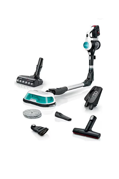 Bosch BCS71HYG1 Unlimited 7 ProHygienic Aqua White Şarjlı Dikey Süpürge Beyaz