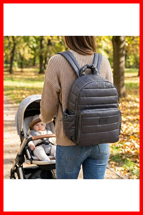 Kinder Baby Viaggio Termal Biberon Çantalı Ve Alt Açma Pedli Suya Dayanıklı Bebek Bakım Çantası