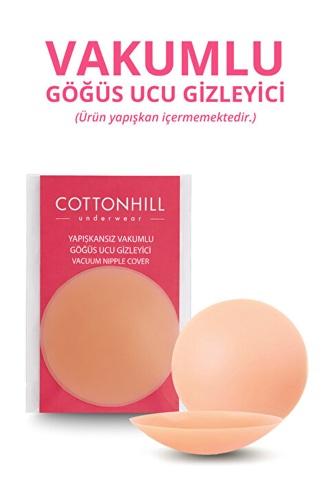 Cottonhill Ten Vakumlu Yapışkansız Göğüs Ucu Kapatıcı, Meme Ucu Kapatıcı