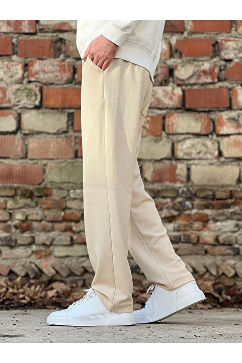 wamoss Vintage 90'lar Krem Baggy Pantolon SRP3