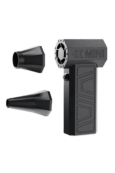 AVİGO Mini Turbo Jet Fan Turbo Şiddetli Fan 130000rpm Yüksek Hızlı Güçlü Jet Fan Üfleyici 2 Adet Başlık