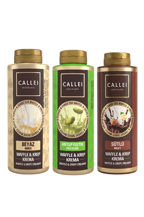 Callei Chocolate Waffle & Pancake Sosu 3’lü Set 300 Gr