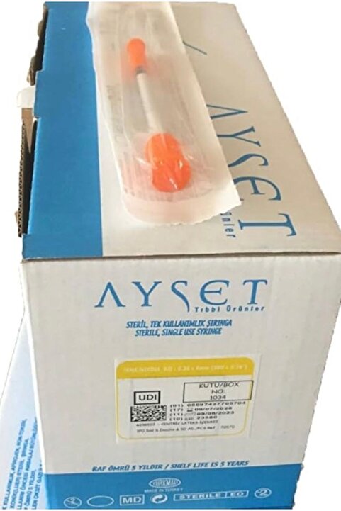 Ayset 70570 (3p 0,5ml) 30G Süper Insilin Enjektörü 50 Adet