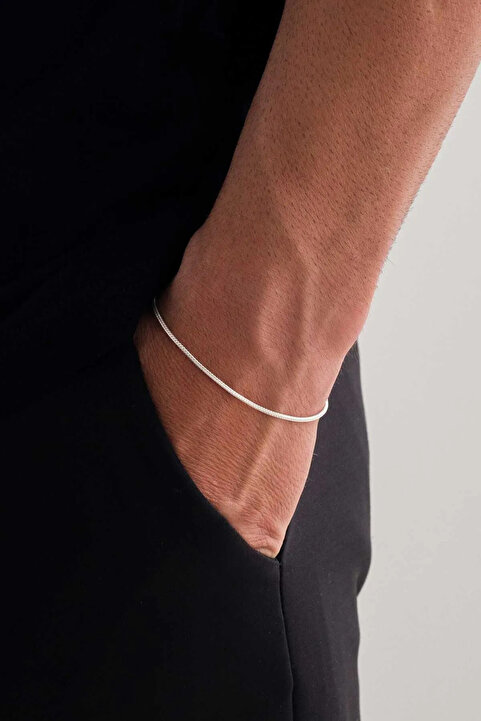 carrot silver 925 AYAR GÜMÜŞ 1.6MM TİLKİ KUYRUĞU BİLEKLİK - SEVGİLİLER GÜNÜ HEDİYESİ